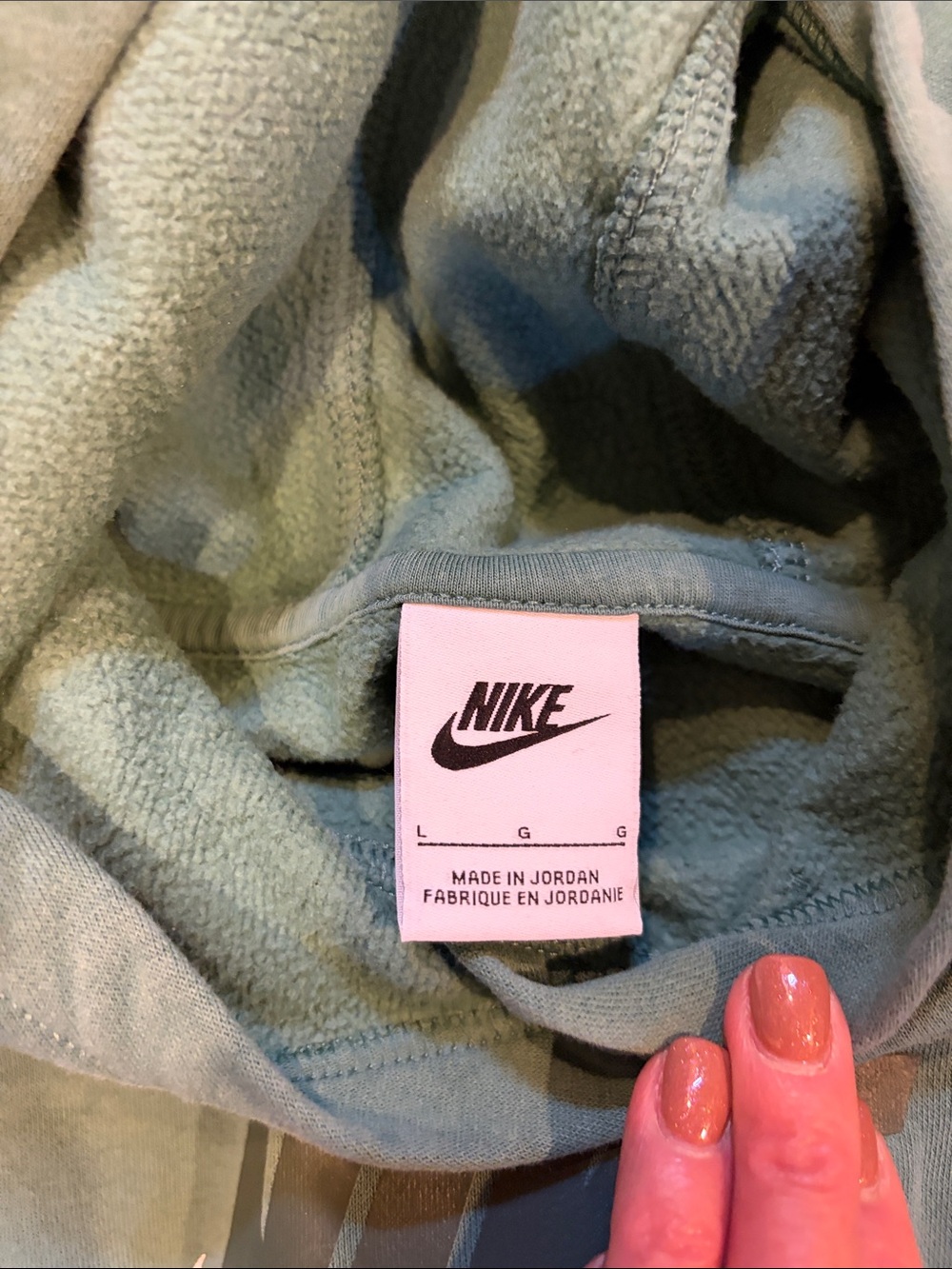 Nike Kids Hoodies in Green and Gray size L - Picture 2 of 5